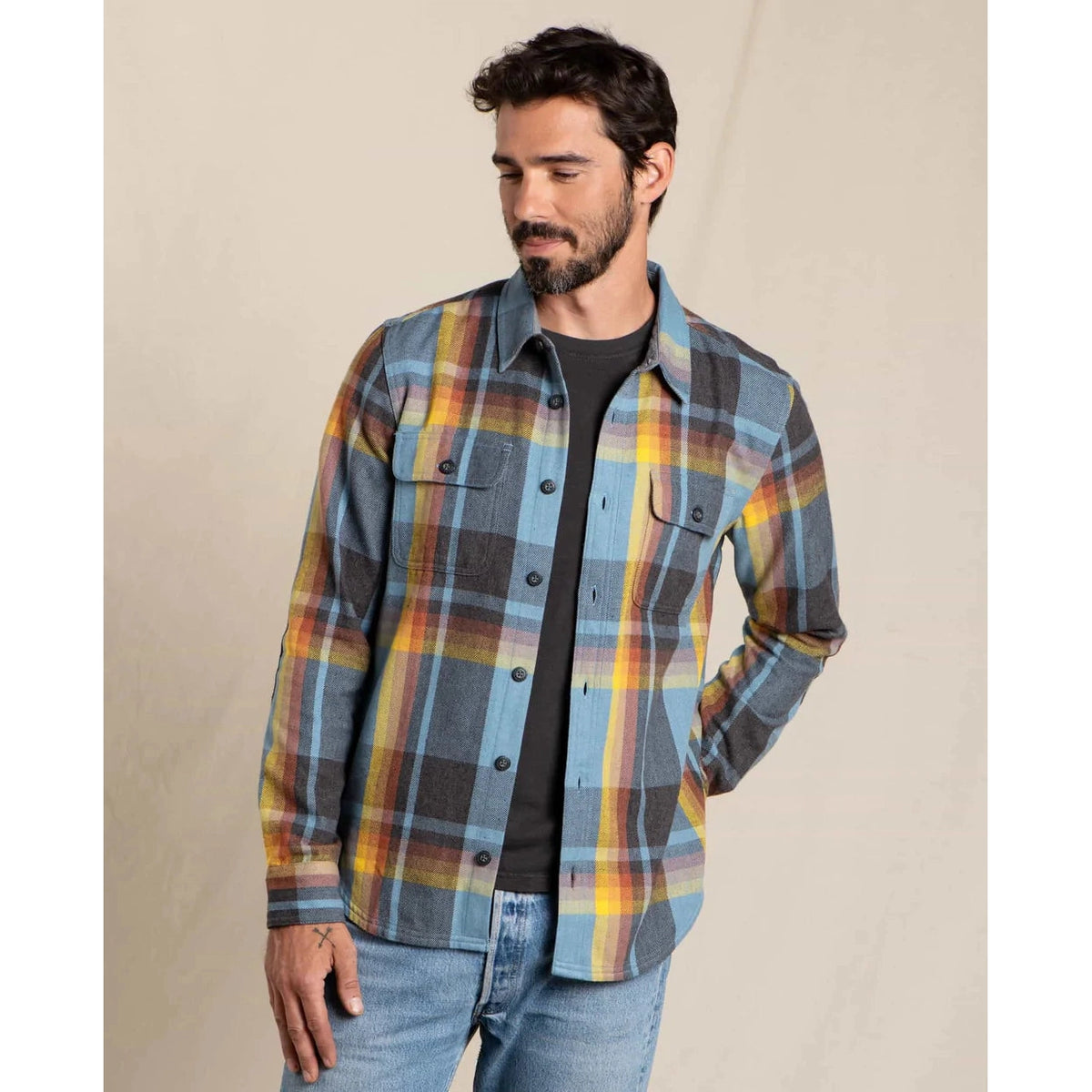 Toad&co. Re-Form Flannel Shirt Cyan / S