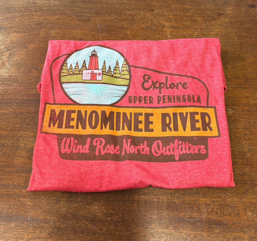 Explore Menominee River (Lighthouse) Short Sleeve T-Shirt