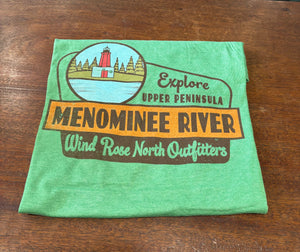 Explore Menominee River (Lighthouse) Short Sleeve T-Shirt