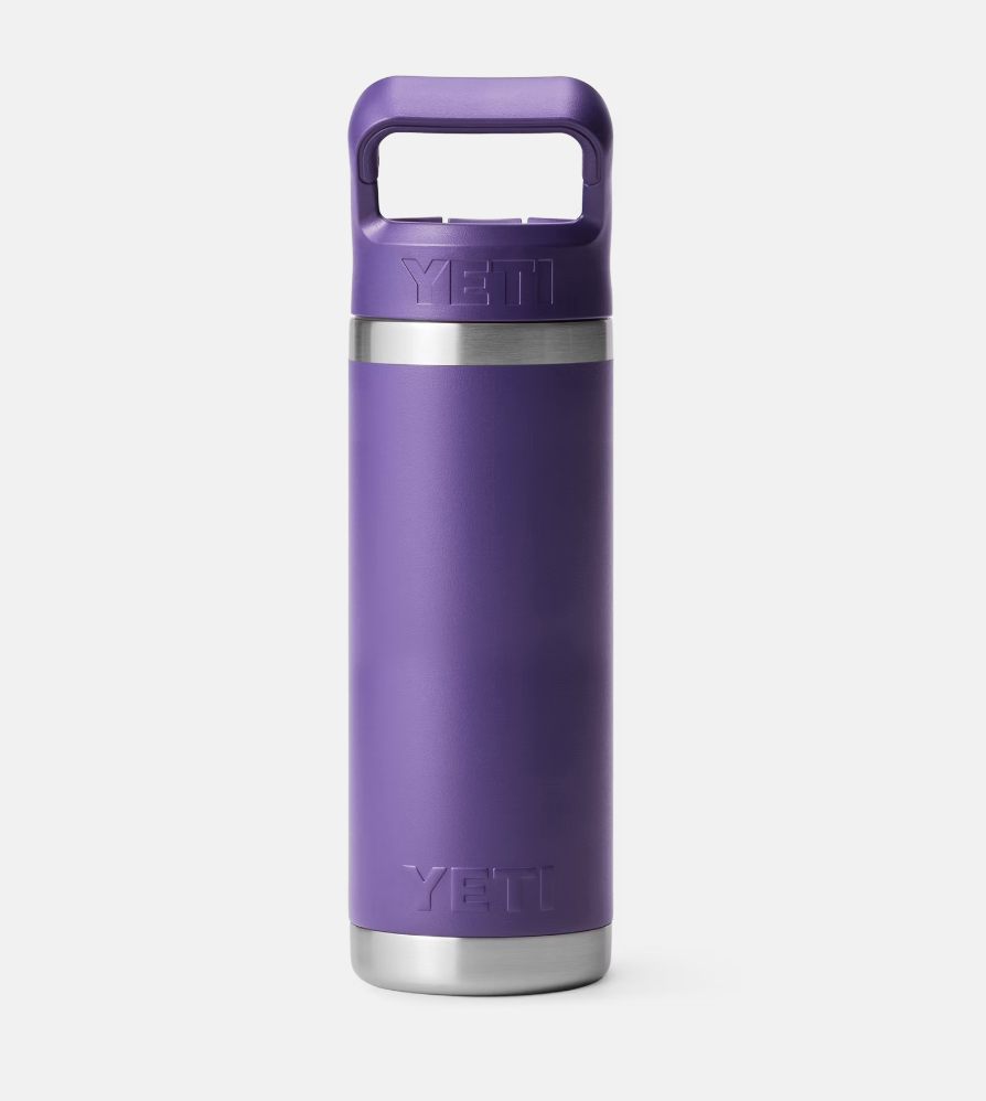 YETI Rambler 18 oz Bottle, Vacuum Insulated, Stainless Steel with Straw  Cap, Cosmic Lilac
