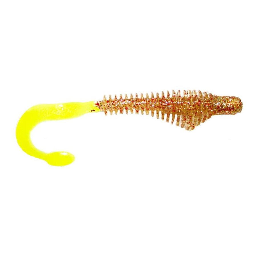 B Fish N Tackle AuthentX Moxi Ringie Chartreuse/Green Core; 4 in.