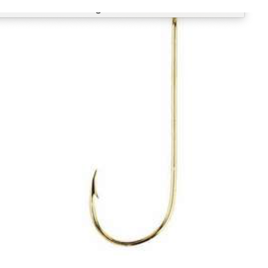 40 Eagle Claw 202ELR Size 4 Aberdeen Gold fin Gold Hooks NEW