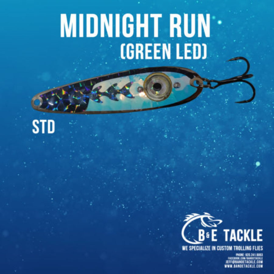 Y1QE Fishing Spoons Underwater Flasher Diamond Lights Trolling